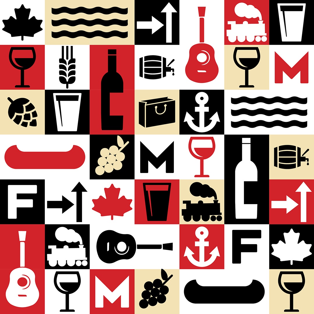 The Forks Market pattern graphic